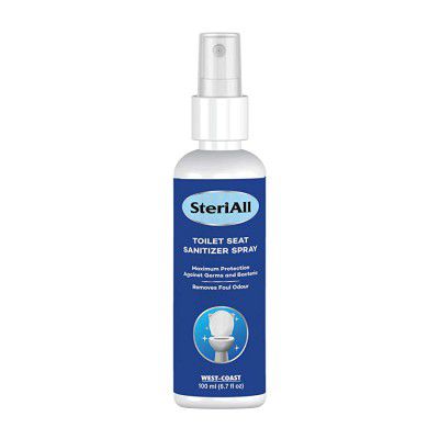 West Coast SteriAll Toilet Seat Sanitizer Spray Protection Against Germs And Bacteria - 100 ml