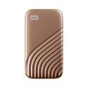 Western Digital 1TB My Passport Portable SSD, 1050MB/s R, 1000MB/s W, Upto 2 Meter Drop Protection, HW Encryption, Type-C Cable & Type-A Adaptor, for PC&Mac, Gold, 5Y Warranty, External SSD...