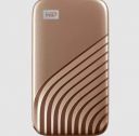Western Digital My Passport 500GB USB 3.2 (Type-C) Solid State Drive (Password Protection, WDBAGF5000AGD-WESN, Gold)...