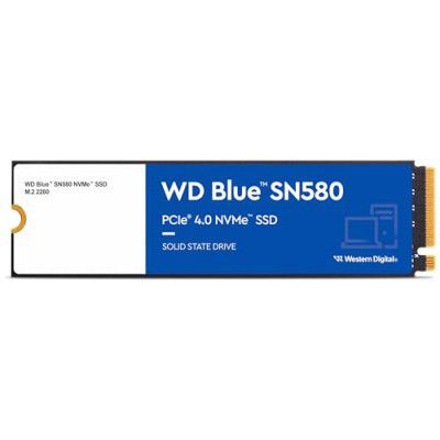 Western Digital WD Blue SN580 NVMe 1TB, Upto 4150MB/s, 5 Y Warranty, PCIe Gen 4 NVMe M.2 (2280), Internal Solid State Drive (SSD) (WDS100T3B0E)