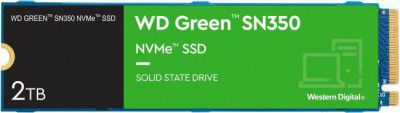 WESTERN DIGITAL WD Green Nvme SN350 2 TB Desktop, Laptop Internal Solid State Drive (SSD) (WDS200T3G0C)  (Interface: PCIe NVMe, Form Factor: M.2)