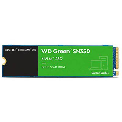 Western Digital WD Green SN350 NVMe 2TB, Upto 3200MB/s, 3 Y Warranty, PCIe Gen 3 NVMe M.2 (2280), Internal Solid State Drive (SSD) (WDS200T3G0C)