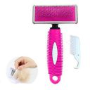 Western Era Pet Grooming Deshedder Brush for Long Short Hair, Pet Grooming Pin Comb Steel Needles for Dog and Cat (Medium)...