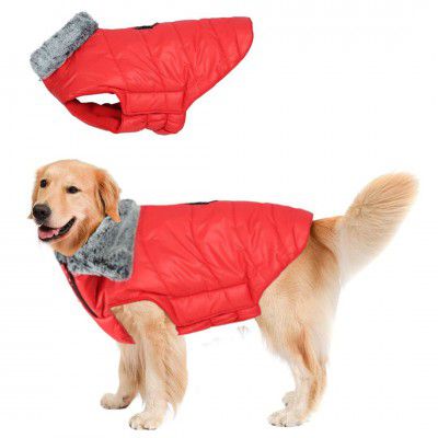 Western Era Windproof Dog Winter Fur Coat, Waterproof Dog Jacket, Warm Dog Vest