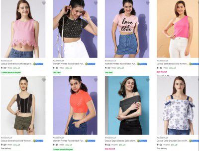 Flipkart : Western Wear Clothing Starts @ Rs 149