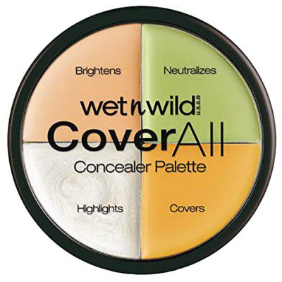 Wet n Wild Coverall Concealer Palette, Color Commentary, 6.5g - Complete Full Coverage for All Skin Types for Flawless Look