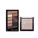 Wet N Wild Eyeshadow & Highlightling Powder Combo (Nude Awakening, Blossom Glow), Multicolor, 2 Piecesa...