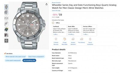 Wheedler Series Day and Date Functioning Boys Quartz Analog Watch 