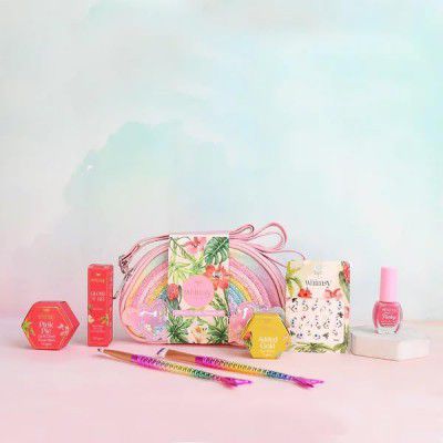 Whimsy 6 pcs Safe & Organic Sling Bag Beauty Kit for Teen (Pink)