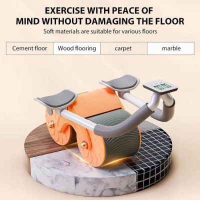 Whipbird Elbow Support Automatic Rebound Abdominal Wheel Ab Exerciser  (Multicolor)