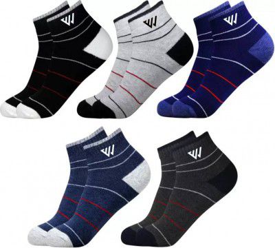 Whippet Men & Women Solid Ankle Length (Pack of 5)