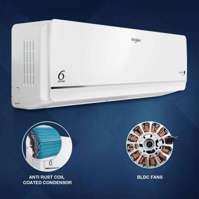 Whirlpool 3D Cool 5 in 1 Convertible 1 Ton 3 Star Inverter Split AC (2026 Model, Copper Condenser, 41499)