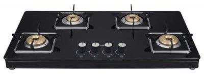 [Extra Rs.1498 Off] Whirlpool 4 Burner Gas Stove with Heavy Duty Forged Brass Burners & Rust Free Body (GRANDIOSA Ultra 904 CT BR)