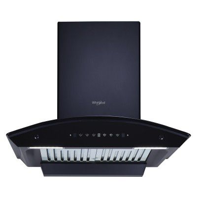 Whirlpool 60cm 1500 m3/hr Autoclean Baffle Filter Kitchen Chimney | Free Installation | 11 Years Warranty on Motor and 5 Years Comprehensive | CGBF PRO 603 HAC BK HOOD | Touch + Gesture Control| Black
