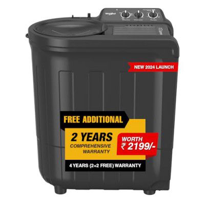 Whirlpool 7.0 Kg 5 Star Semi-Automatic Top Loading Washing Machine (ACE SUPREME RYL SRS 7.0 GREY DAZZLE)