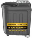 [Extra ₹1739 OFF] Whirlpool 8.5 kg 5 Star Semi-Automatic Top Loading Washing Machine (ACE 8.5 TRB DRY, GREY DAZZLE (10YR)-N, Grey Dazzle, 2x Drying Power)3...