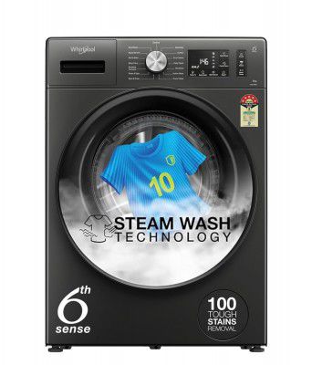 Whirlpool 9 Kg Steam Wash Technology 5 Star Inverter Front Load Fully Automatic Washing Machine with In-Built Heater (SUPREME CARE 9014-E)