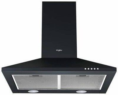 Whirlpool CLASSIC CF 60 BK HOOD 60 cm 750 m³/hr Wall Mounted Chimney (Black 750 CMH)