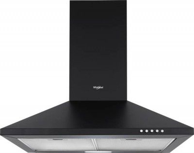 Whirlpool CLASSIC PLUS CF 60 BK HOOD Wall Mounted Black 900 CMH Chimney