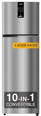 Whirlpool 327 L 2 Star Convertible Inverter Frost Free Double Door Refrigerator (IFPRO INV CNV 375 ILLUSIA STEEL(2S)-TL)