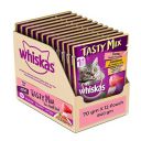 Whiskas Tasty Mix Adult Wet Cat Food with Real Fish, Tuna With Kanikama And Carrots in Gravy, 12 x 70g...