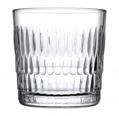 Pasabahce Rain Whiskey Glass from The Original from Turkey (6 pcs, 300 ml, Transparent).