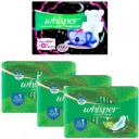Whisper bindazzz night xxxl 4+ ultra clean xl8 +8+8 pads 28 Sanitary Pad (Pack of 28)...