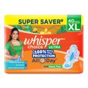 Whisper Choice Sanitary Pads with Wings for Women, XL, 40s Napkins...