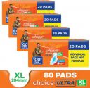Flipkart Minutes : Whisper CHOICE ULTRA XL, UPTO 100% STAIN PROTECTION ALL DAY Sanitary Pad (Pack of 80)...