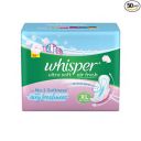 Whisper Ultra Soft Sanitary Pads For Women, X-Large Pack of 50 Napkins...