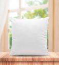 White Microfiber Filled 16X16 Inches Cushion Insert...