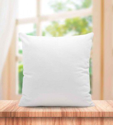 White Microfiber Filled Polyester 12 x 12 Inch Cushion Insert