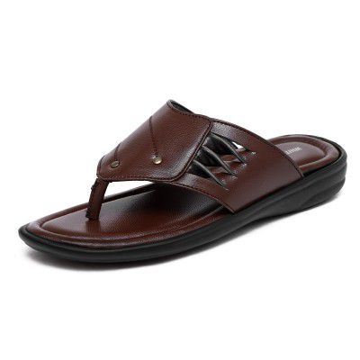 White Walkers Mens Faux Leather Slip Resistant Chappal