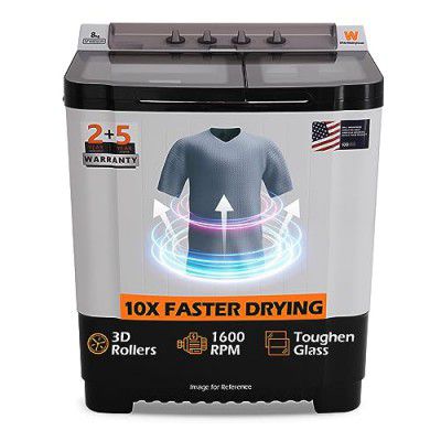 White Westinghouse SFW8000H 8 kg Semi Automatic Top Loading Washing Machine