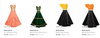 White World Lehenga Choli Upto 90% Off 