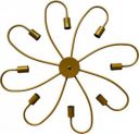 Whiteray Flower Design 8 Figure Vegas 8 Light Golden Arms Chandelier Ceiling Light Ceiling Lamp  (Gold)...