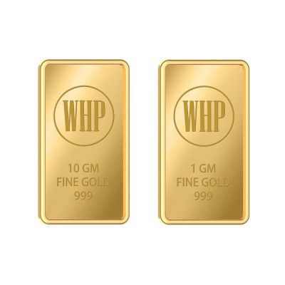 WHP Jewellers 24k (999) 11 gm Combo(10gm+1gm) Yellow Gold Bar