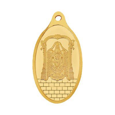 WHP Jewellers 24kt (999) 2 gram Lord Balaji Yellow Gold Balaji Pendant