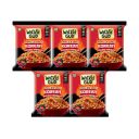 WickedGud Korean Instant Noodles Fiery 2X Spicy | Pack of 5...