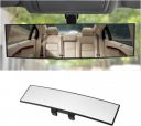Wide Angle Rear View Mirror for Car, Clip On Interior Mirror Extension, Adjustable Rearview Mirror...