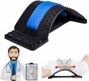 WIDE MART Back Pain Relief Product Back Stretcher, Spinal Curve Back Relaxation Device, Multi-Level Lumbar Region Back Support for Lower & Upper Muscle Pain Relief, for Bed Chair & Car (Style-1)...