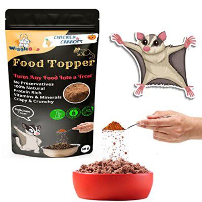 WiggleBoo Magical Sugar Glider Food Topper | Chicken & Carrot Flavour | 50g (Chicken & Carrot)