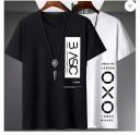 wike denims Printed Men Round Neck Black, White T-Shirt [ Pack Of 2 ]...
