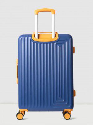 Wiki Ripple 8 Wheel Hardside Polycarbonate Trolley by Wildcraft,Large,Navy