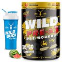 WILD BUCK Wild Pre-X3 Hardcore Pre-Workout Supplement With Creatine Monohydrate, Arginine Aakg, For Men & Women [30-60 Servings, Watermelon Twist, 255G] Free Shaker, Powder...