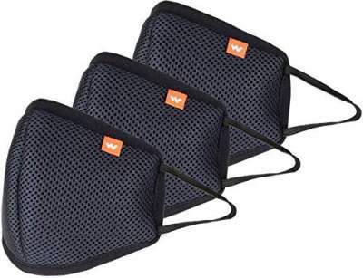 Wild Craft SuperMask HYPASHIELD W95 Mask (Black-Large, Pack Of 3)+ Free White Neckbands and Free Coronation Hand Sanitizer 110ml (Super Saver Combo Pack)