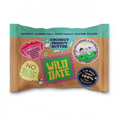 Wild Date- Hunger Busters | Coconut Peanut Butter | 15g Crunchiness of Almond & Smooth Peanut Butter | No Added Sugar | No Preservatives | No Gluten | 100% Clean Ingredients