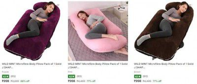 WILD MINT Microfibre Body Pillow Starts At 799