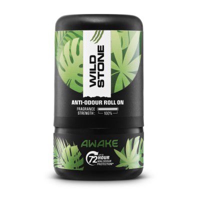 Wild Stone Awake Anti-Odour Roll On For Men, 50ml