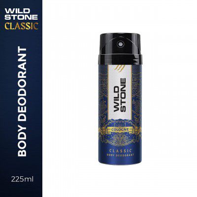 Wild Stone Classic Cologne Deodorant Spray for Men, 225ml, Masculine Fragrance